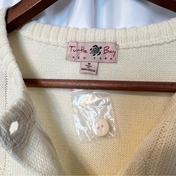 Med TB Vanilla Cardigan Sweater - Picture 5 of 5